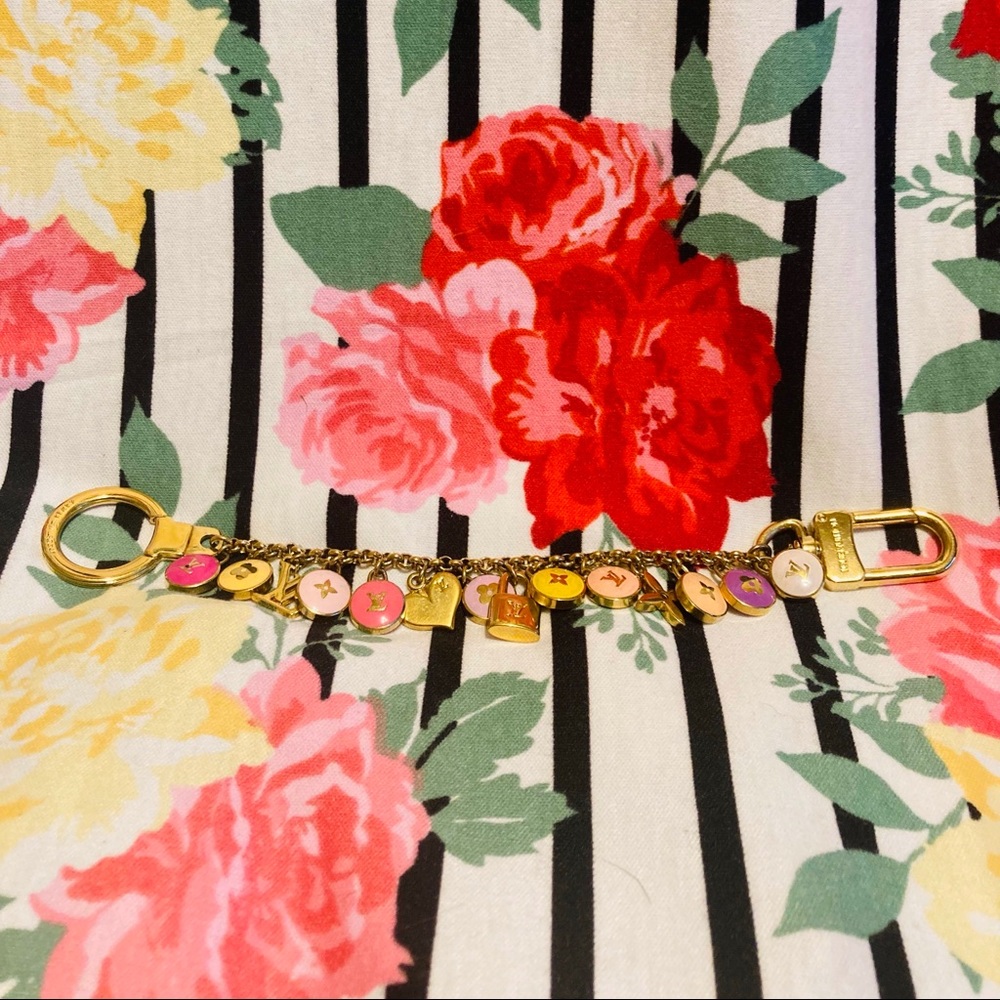 My LV Pastilles Porte Clés Chaîne